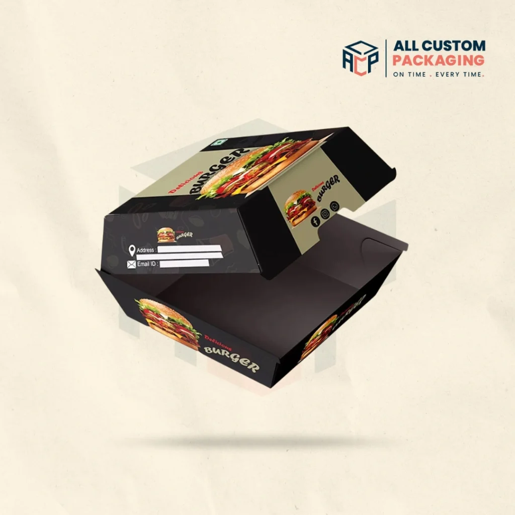 Black Burger Boxes