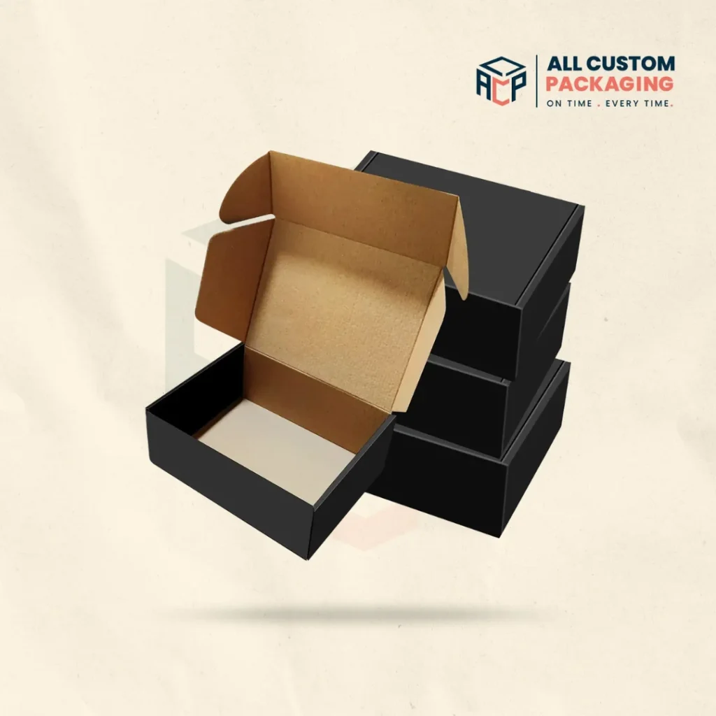 Black Shipping Boxes