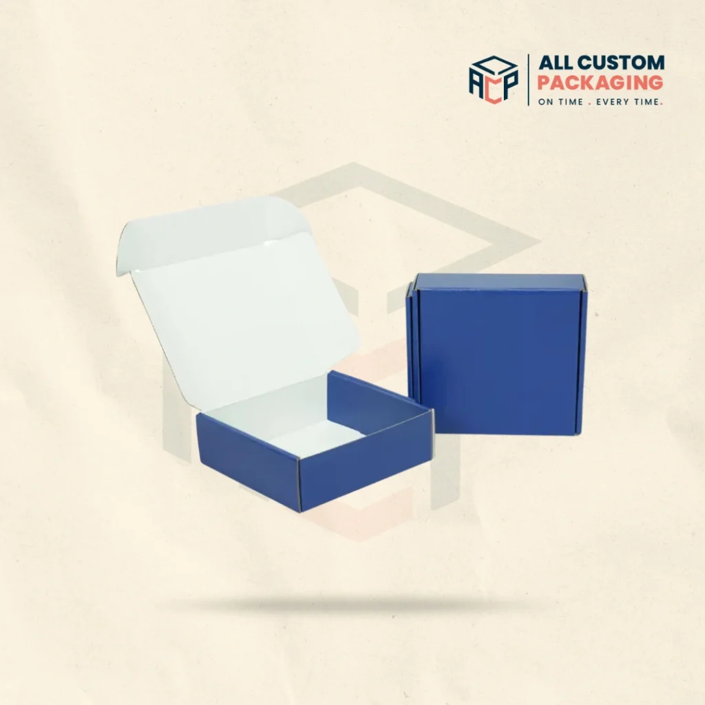 Blue Mailer Boxes