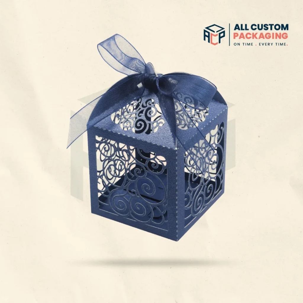 Blue Wedding Favour Boxes