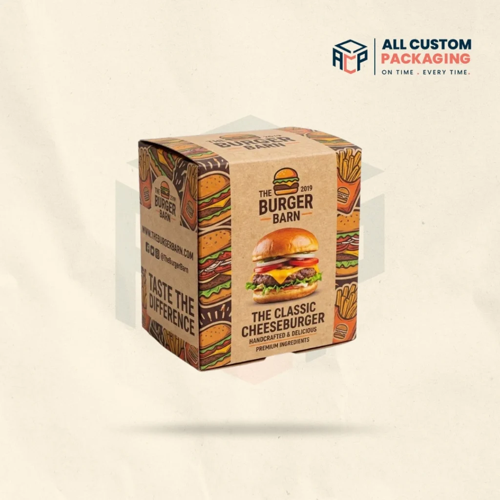 Brown Burger Boxes