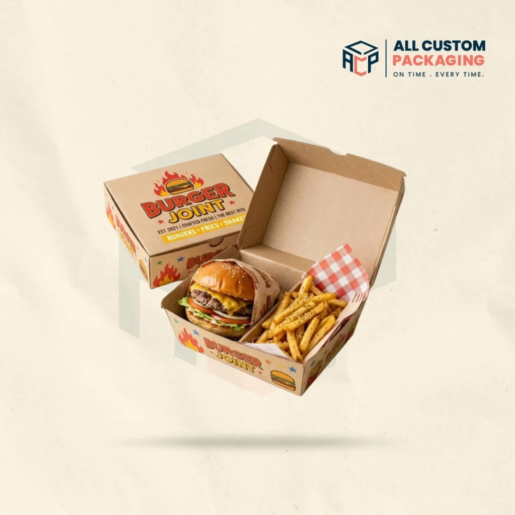 Burger and Chip Boxes