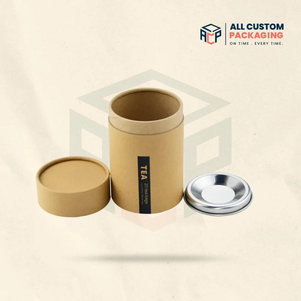 Cardboard Tubes With Metal Lids