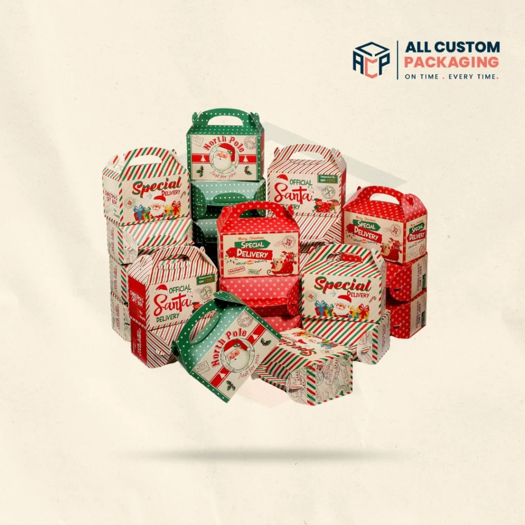 Christmas Cardboard Lunch Boxes