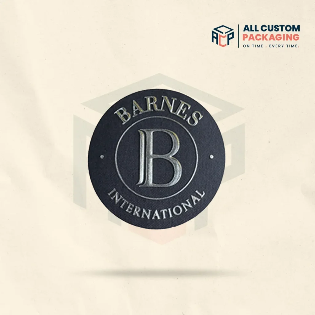 Black Embossed Stickers