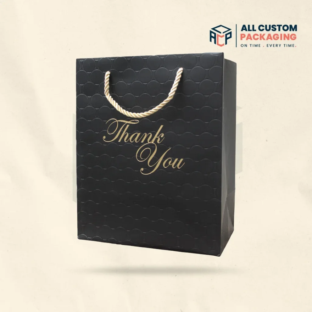 Black Thank You Bags