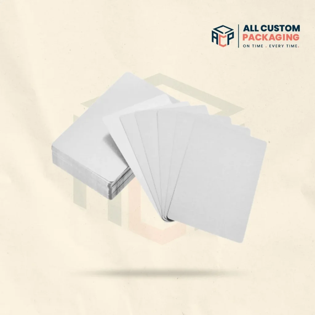 Blank White Business Cards