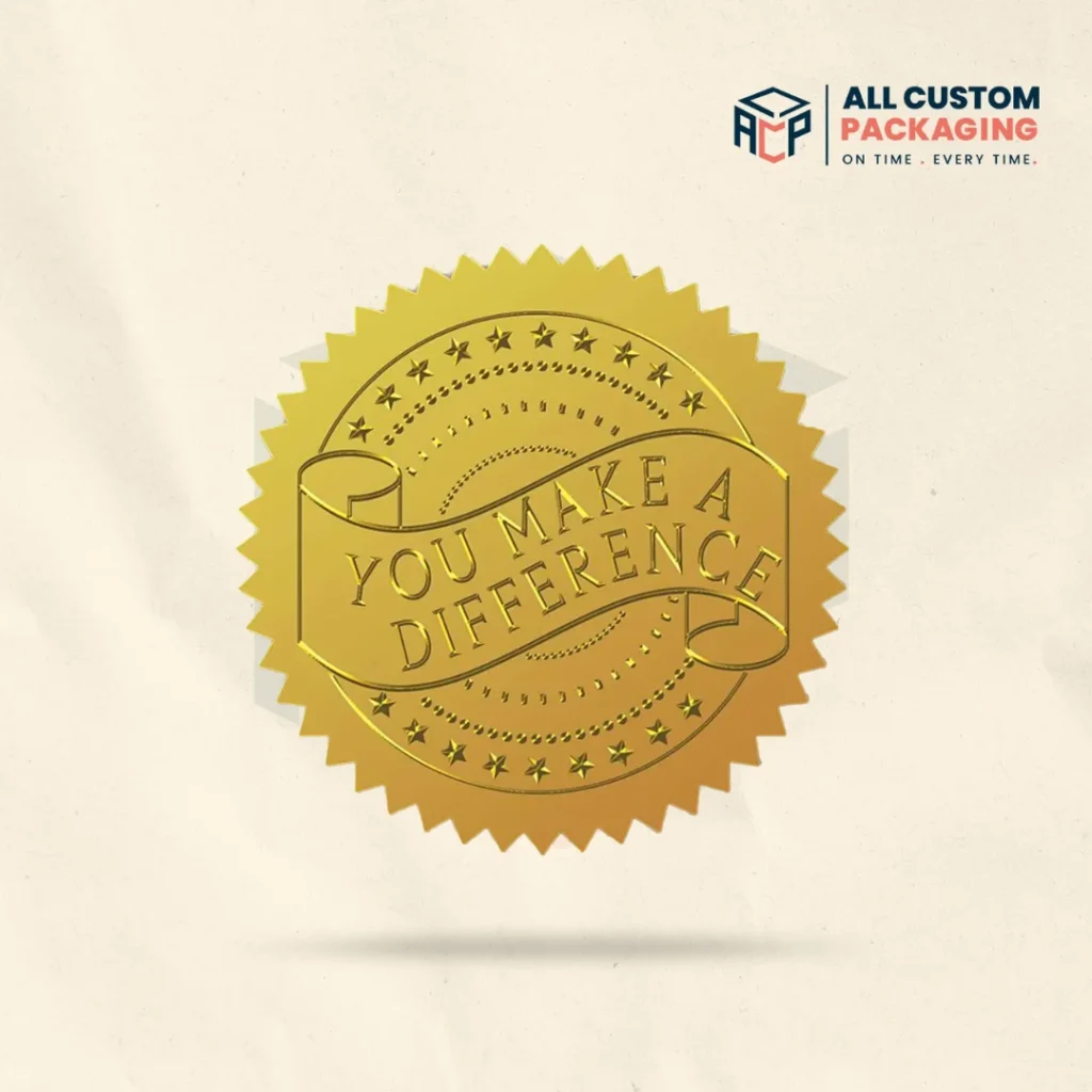 Embossed Certificate Stickers