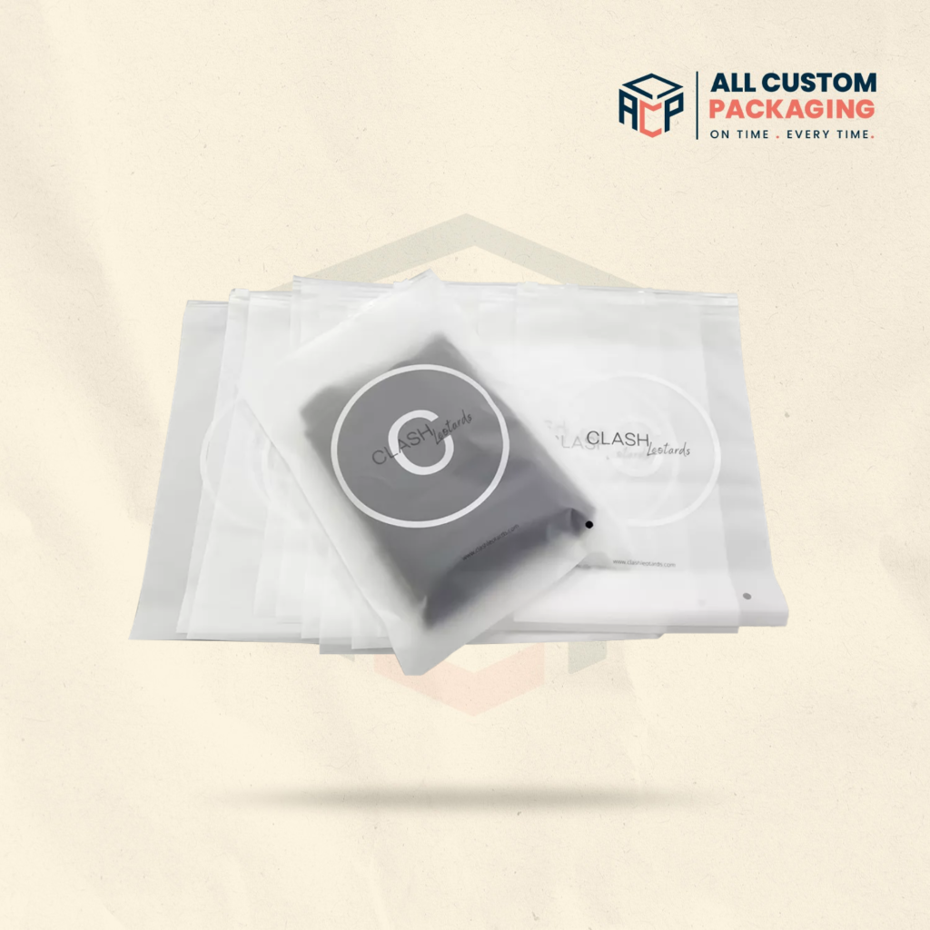 Custom Frosted Poly Bags