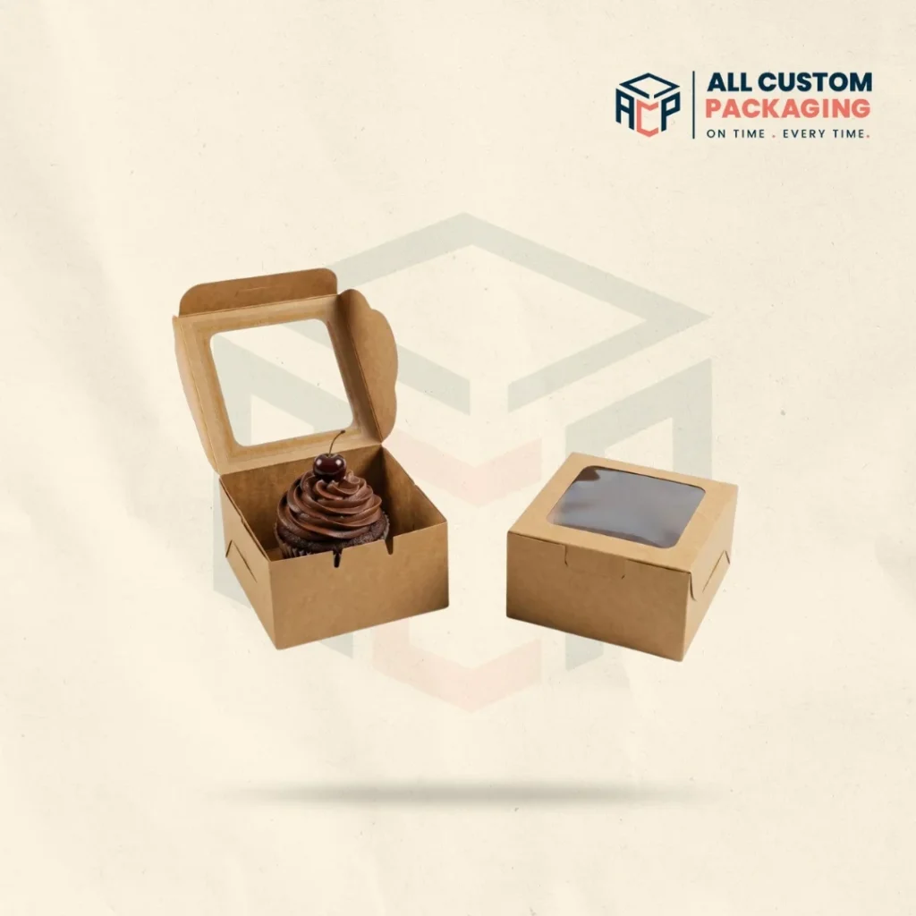 Kraft Brown Cupcake Boxes