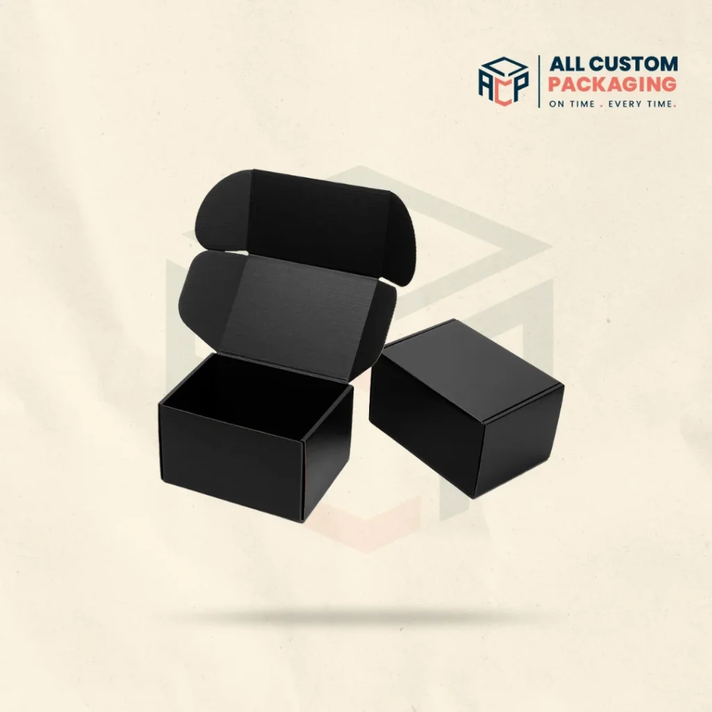Matte Black Mailer Boxes