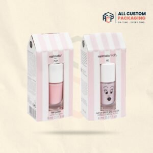 Custom nail polish packaging boxes with premium printing and branding