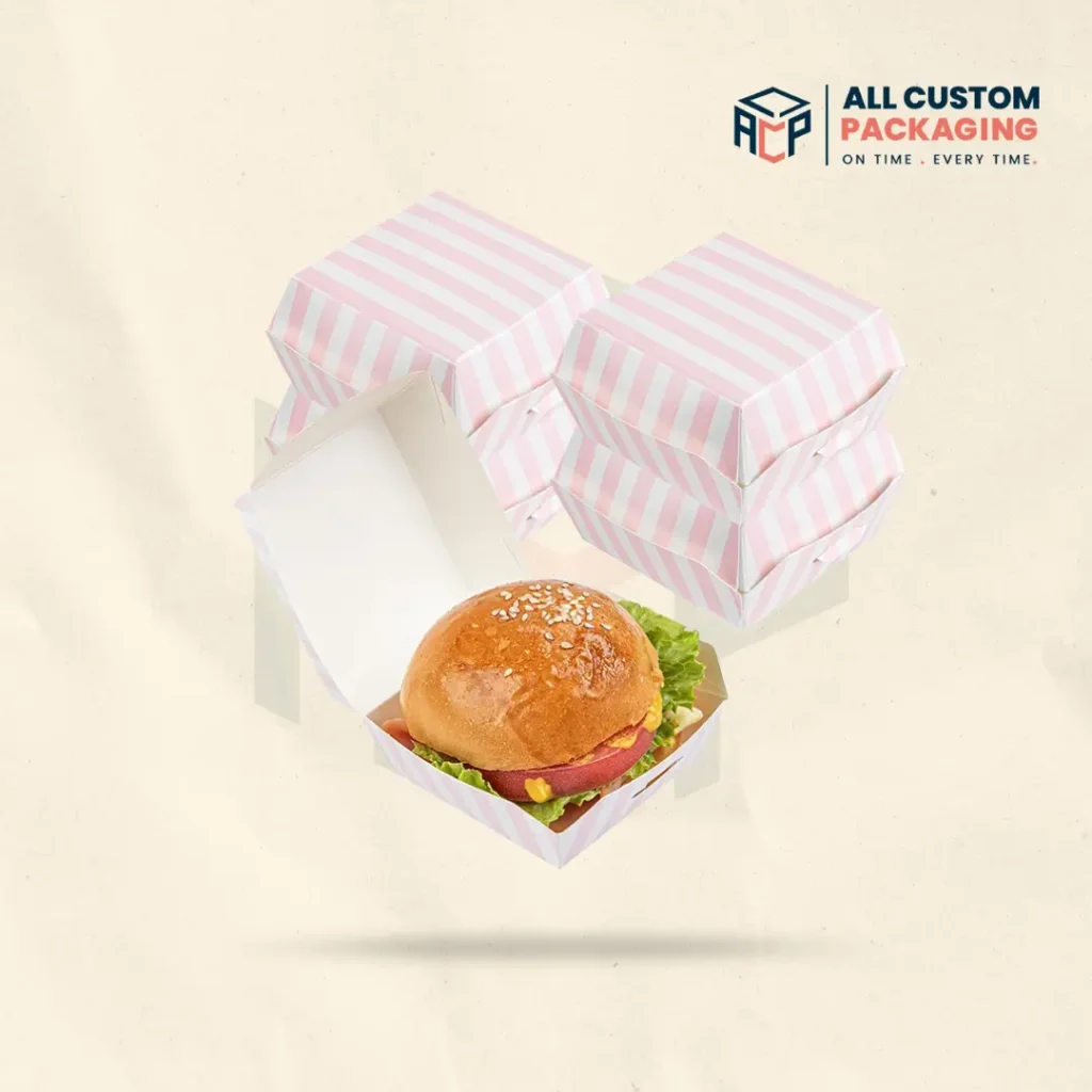 Pink Burger Boxes