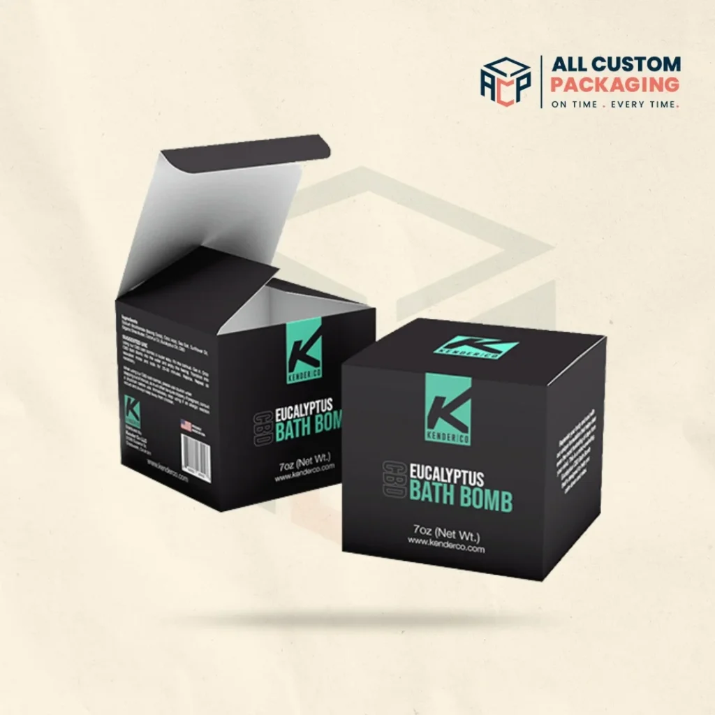 Custom Printed Bath Bomb Boxes