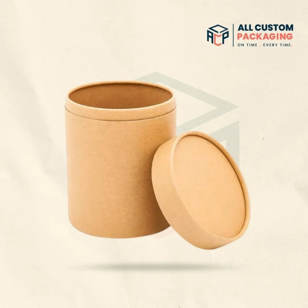 Round Shape Brown Paper Boxes