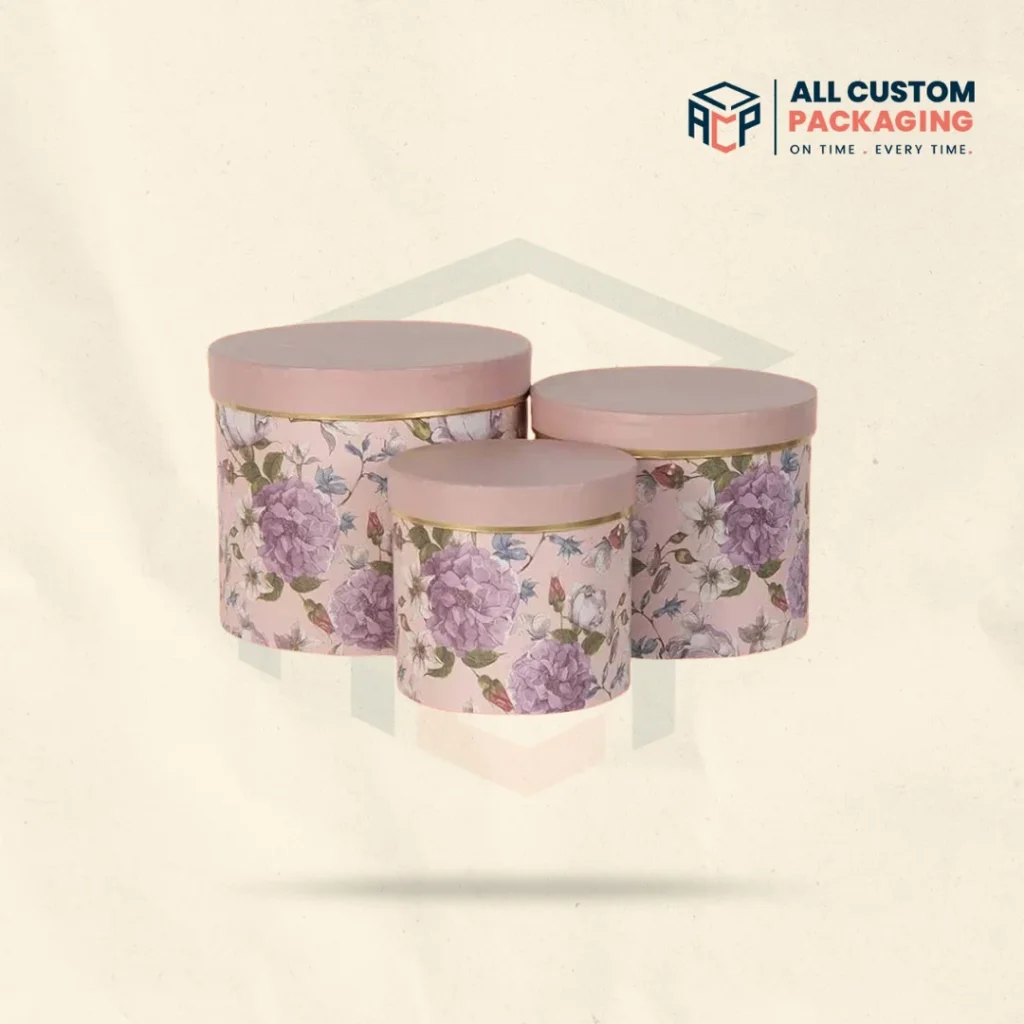 Round Cardboard Gift Boxes With Lids