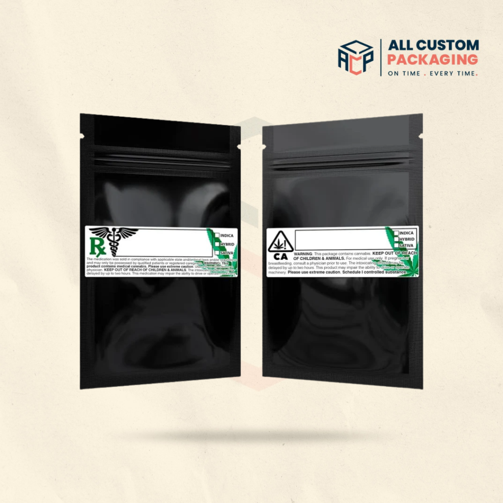 RX Mylar Bags