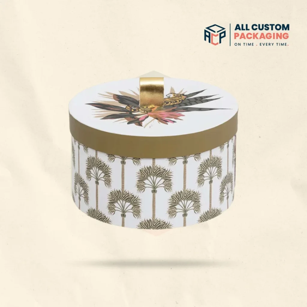 Decorative Round Cardboard Boxes With Lids