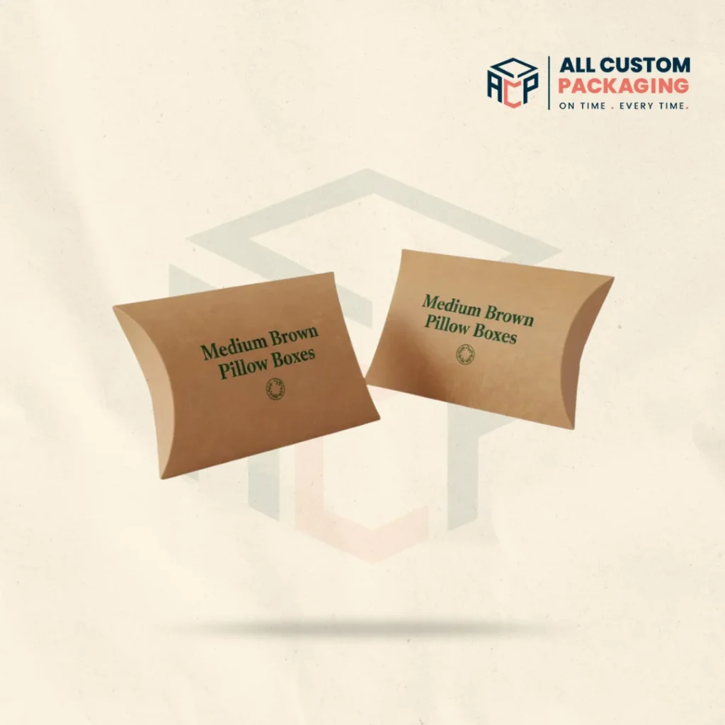Brown Pillow Boxes