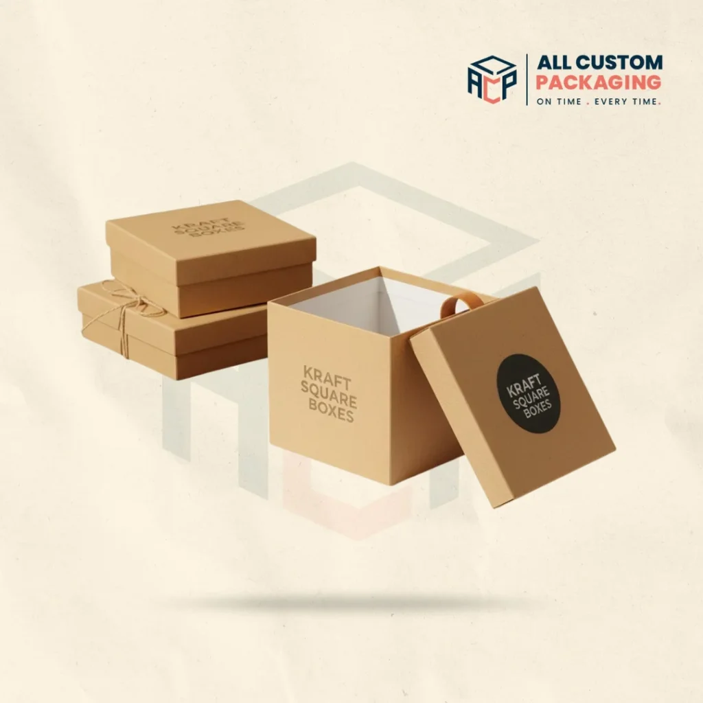 Kraft Square Favour Boxes