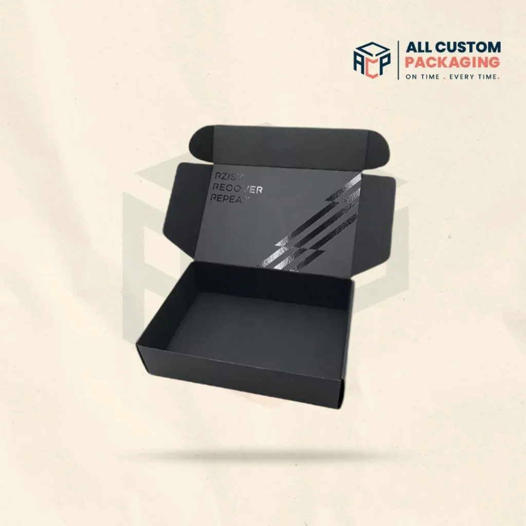 Black Apparel Boxes