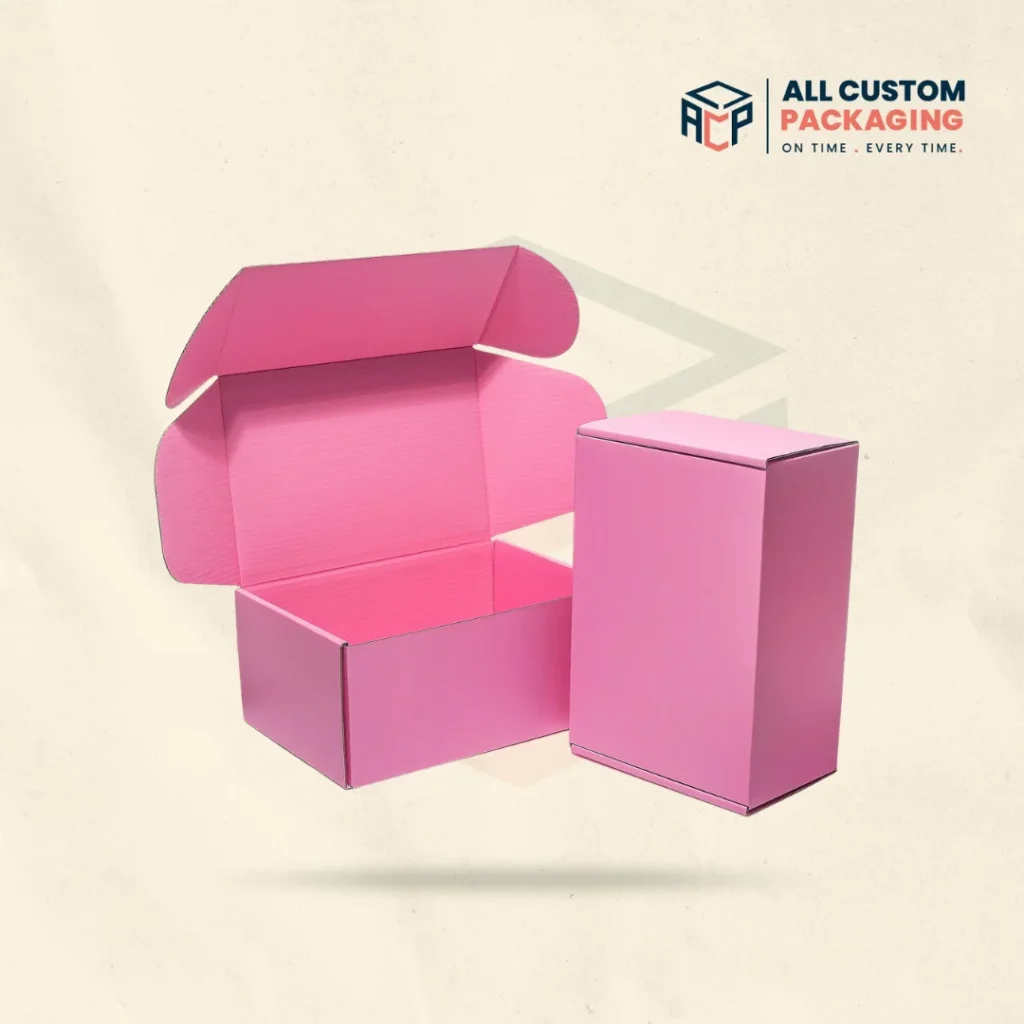Pink Cardboard Shipping Boxes