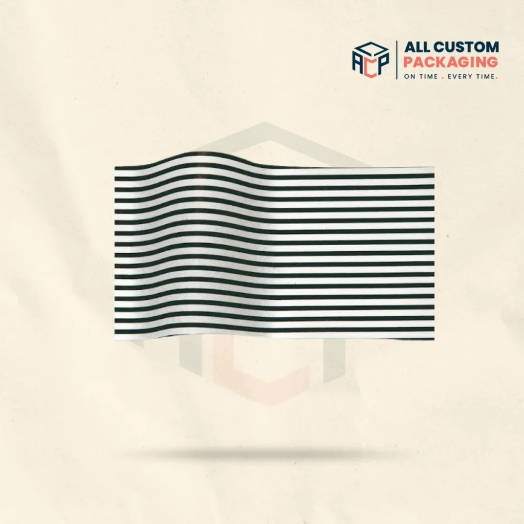 Black and White Striped Tissue Paper