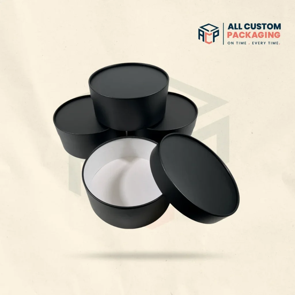 Black Round Boxes