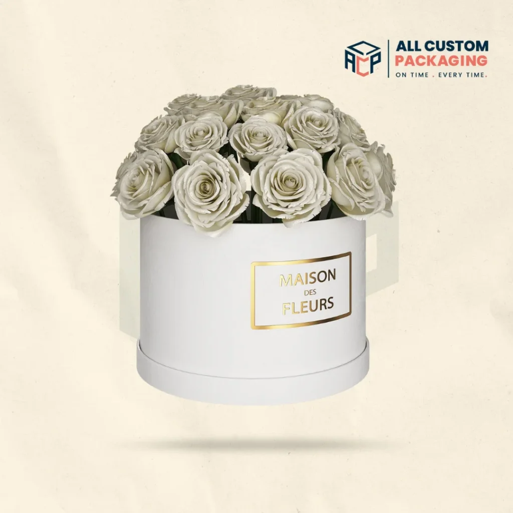 Round Cardboard Boxes For Flowers