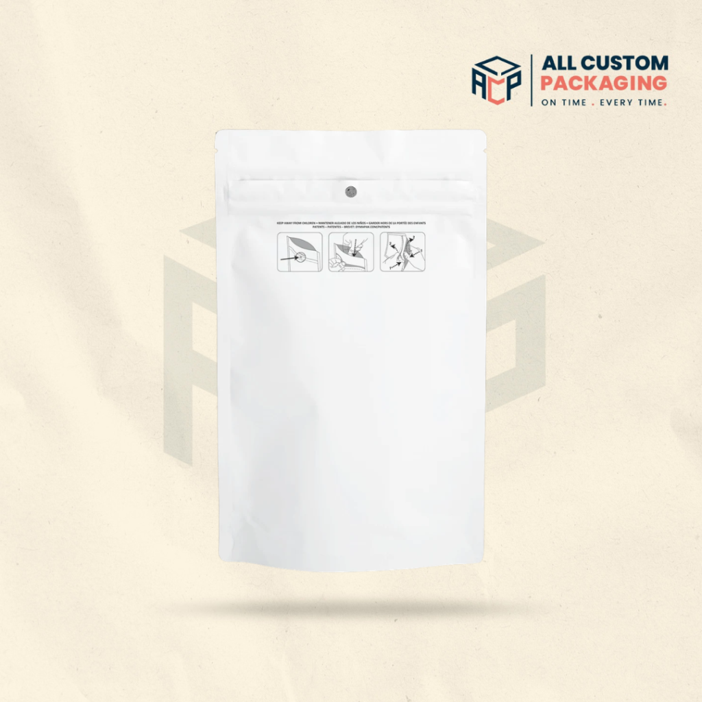 White Mylar Bags