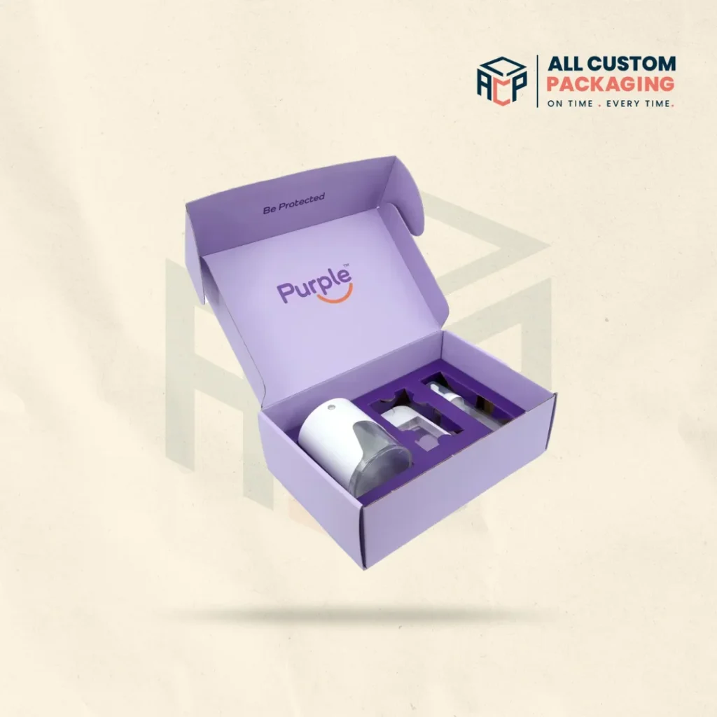 Purple Mailer Boxes
