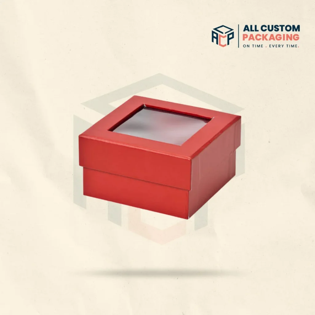 Red Cardboard Boxes With Lids
