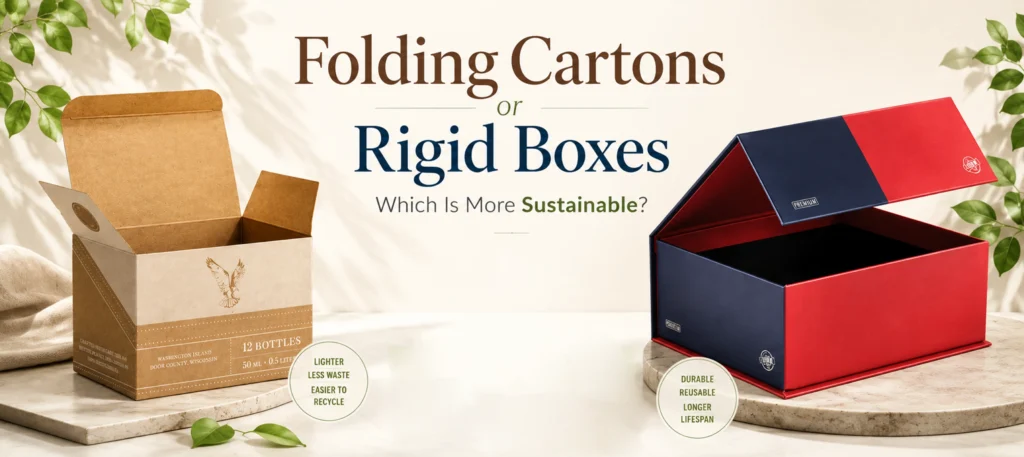 Are folding cartons or rigid boxes more sustainable