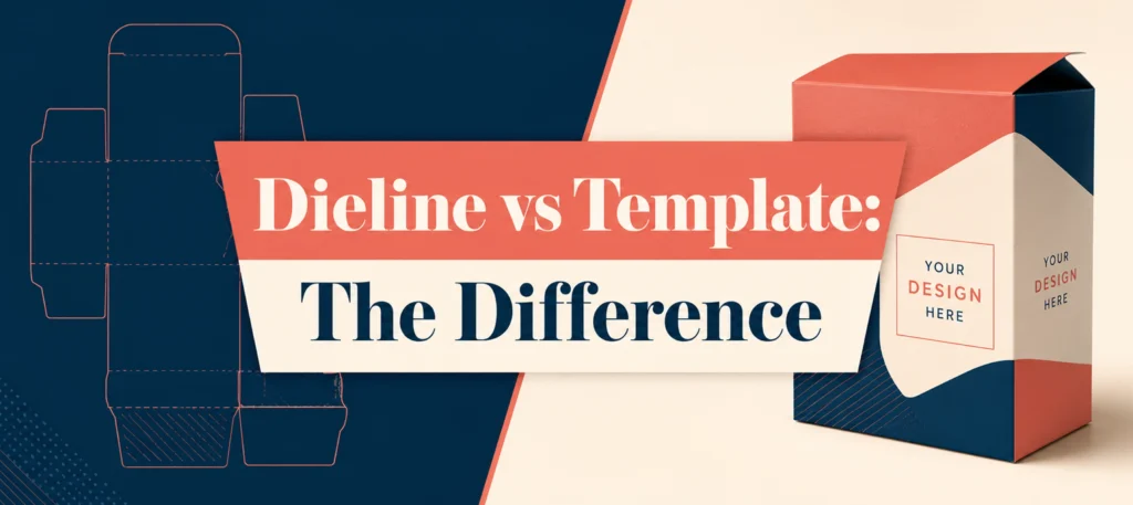 Dieline vs template the difference
