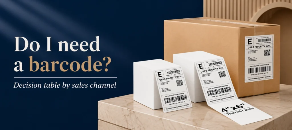Do I need a barcode Decision table by sales channel