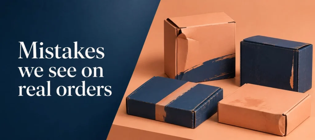 Mistakes we see on real orders