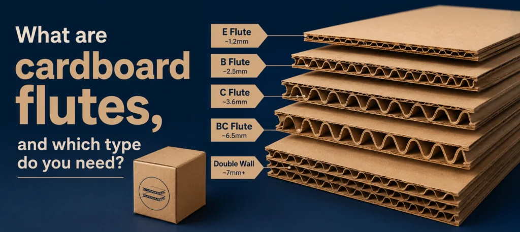 What are cardboard flutes, and which type do you need