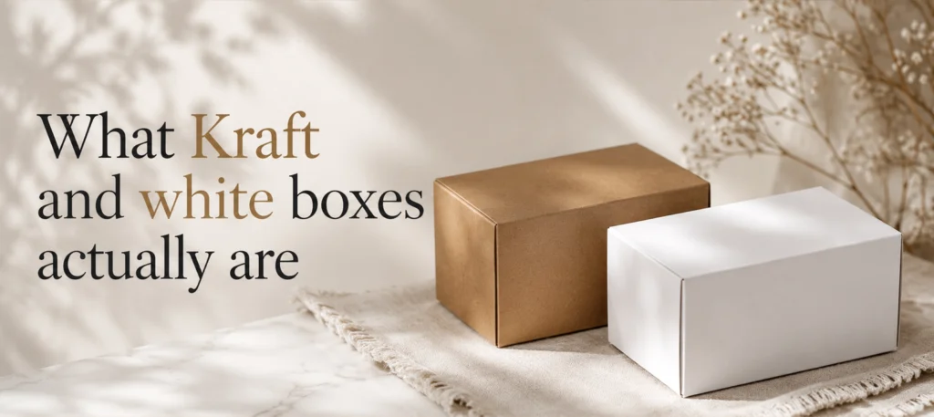 What kraft and white boxes actually are