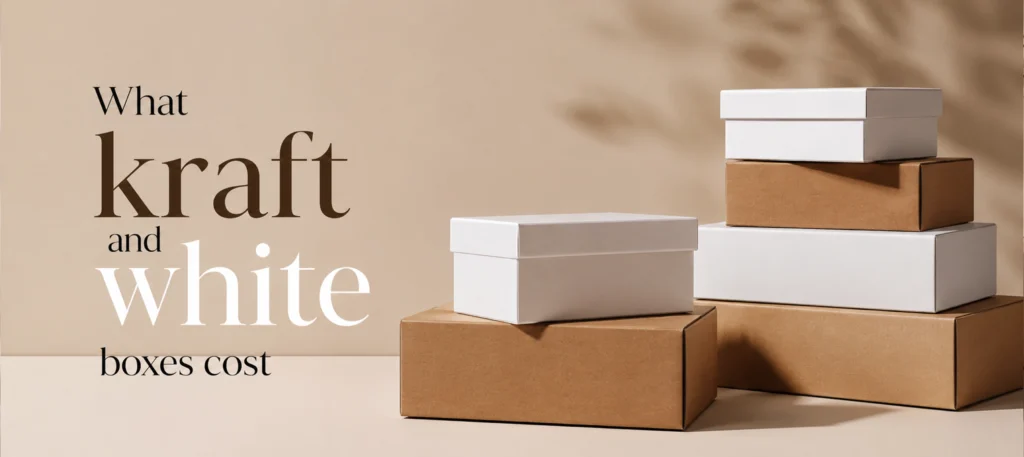 What kraft and white boxes cost