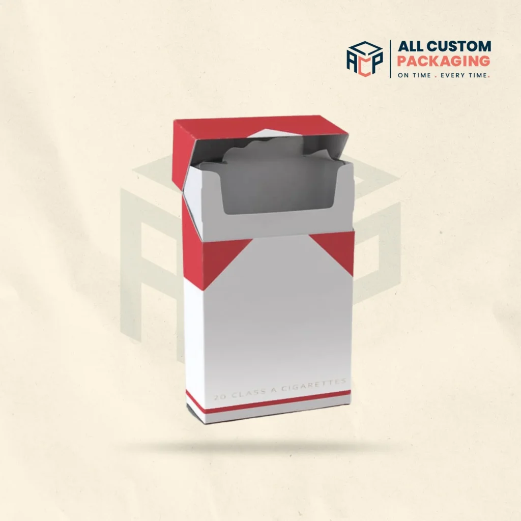 Empty Paper Flip Top Cigarette Boxes