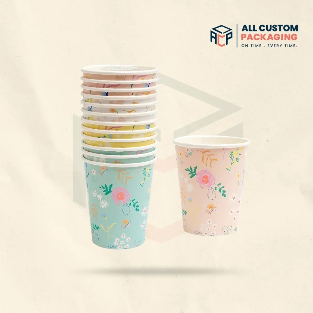 Floral Paper Cups