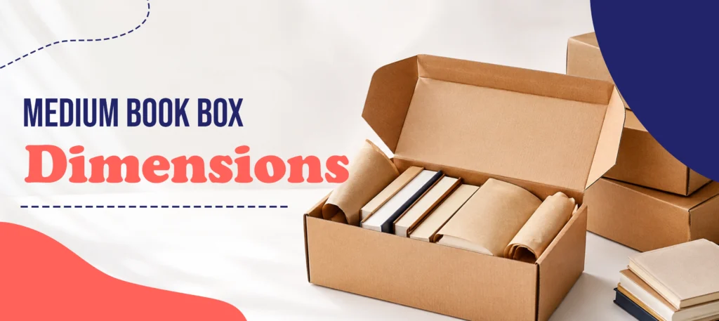 medium book box dimension