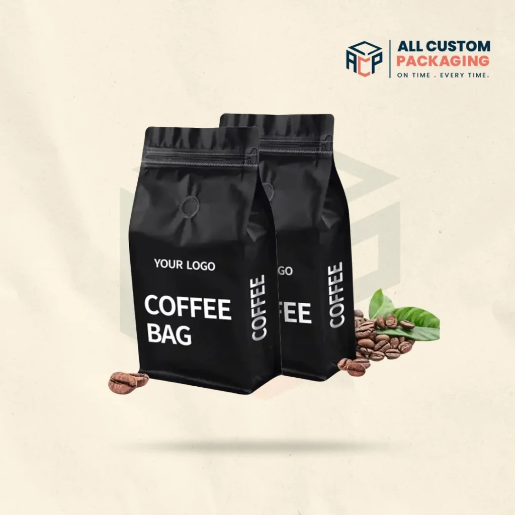Black Kraft Coffee Bags