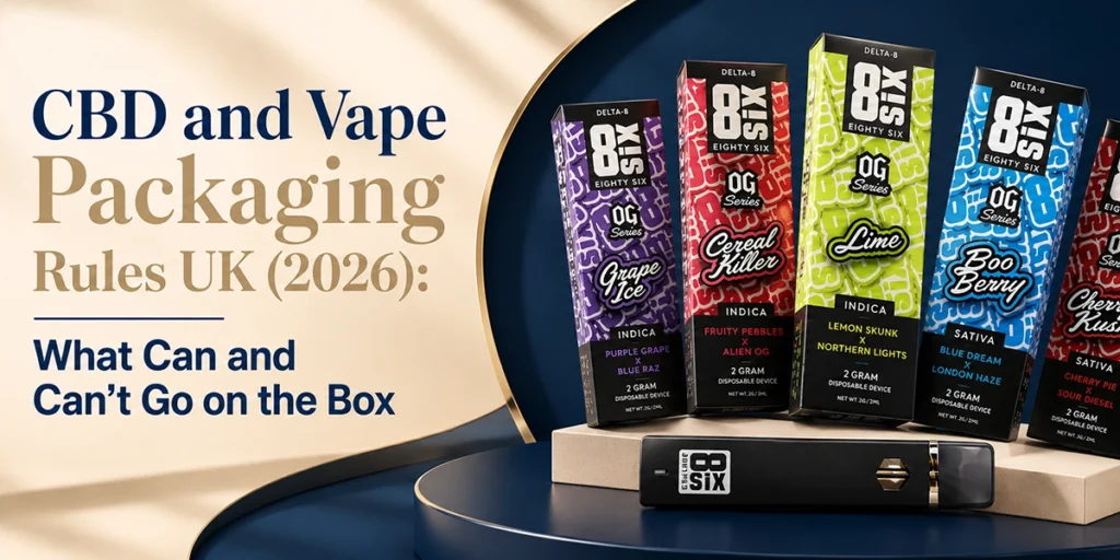 CBD and Vape Packaging Rules UK (2026): What Can and Can’t Go on the Box