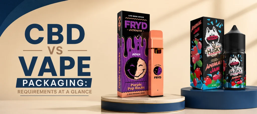 CBD vs vape packaging requirements at a glance