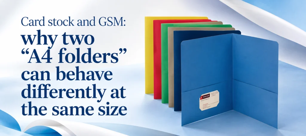 Card stock and GSM why two A4 folders can behave differently at the same size