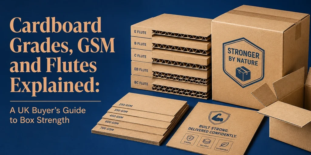 Cardboard Grades, GSM and Flutes Explained: A UK Buyer’s Guide to Box Strength