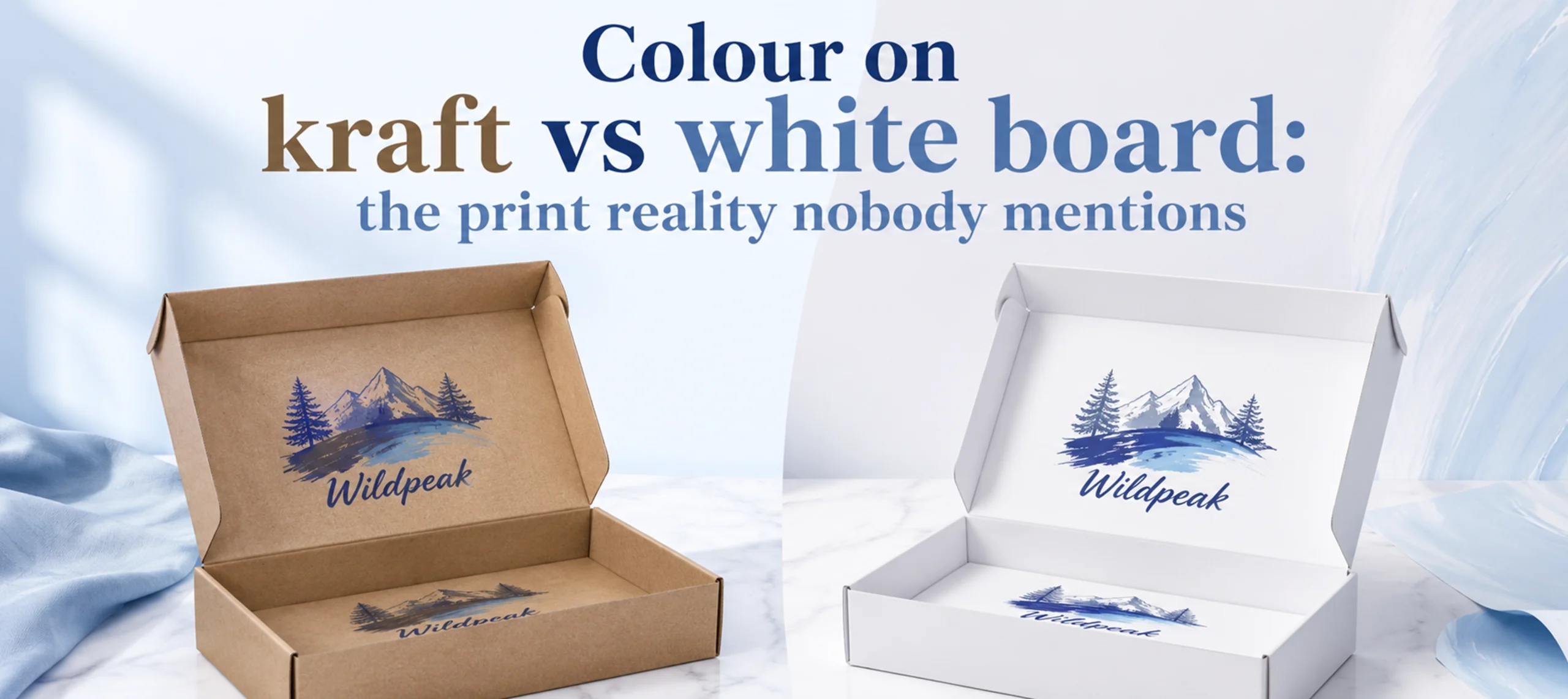 Colour on kraft vs white board the print reality nobody mentions