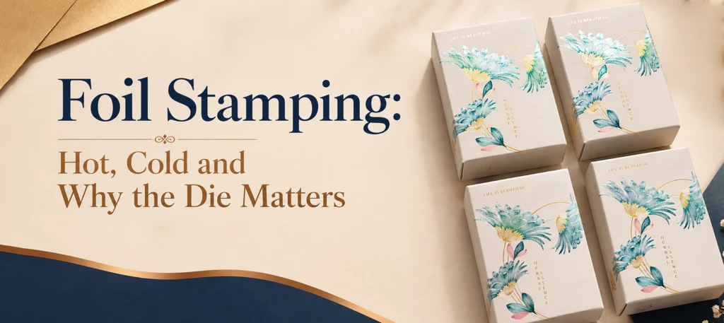 Foil stamping hot, cold and why the die matters