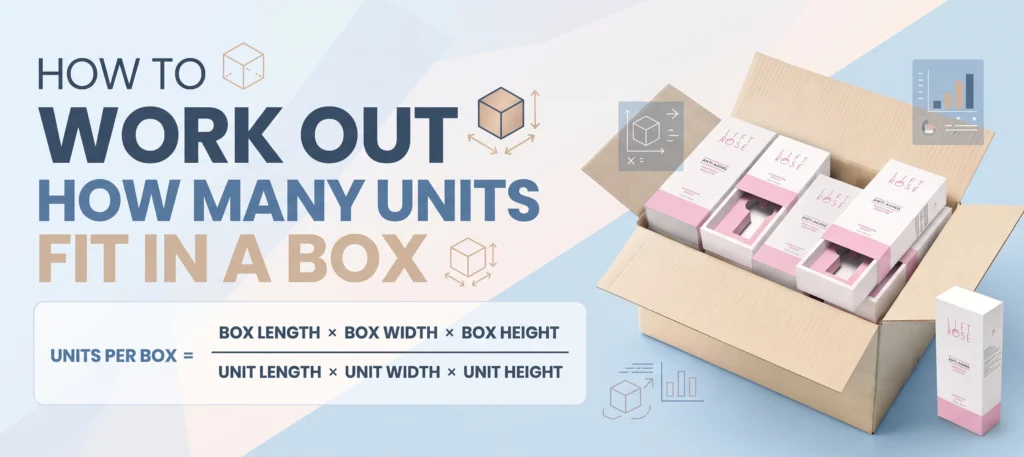 How to work out how many units fit in a box